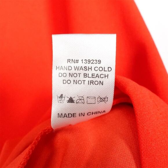 EUC Pomander Place Blythe Red Ruffle Collar Bow Tie Back Dress XS 2568-36 - Picture 6 of 9